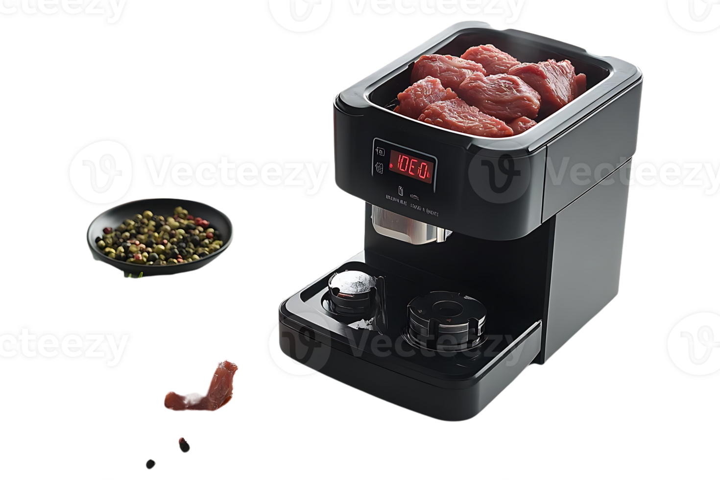Prepare Delicious Meals with this Innovative Sous Vide Cooker, Featuring a Digital Timer and Transparent Background for Easy Monitoring png