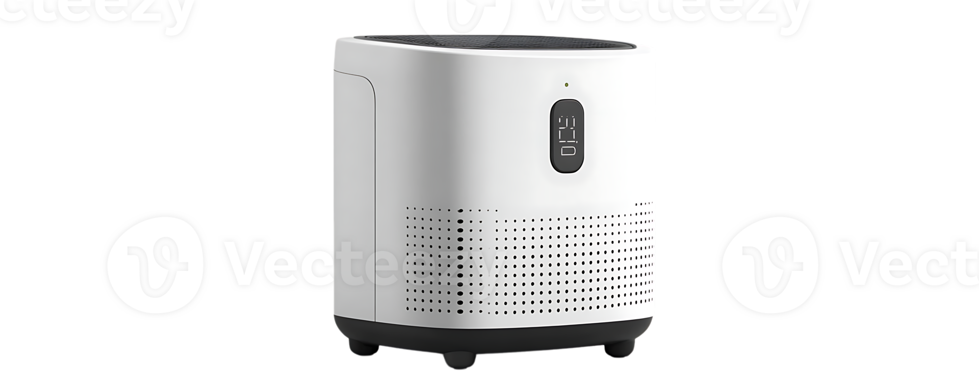 Modern White Air Purifier with Transparent Background and Sleek Design png