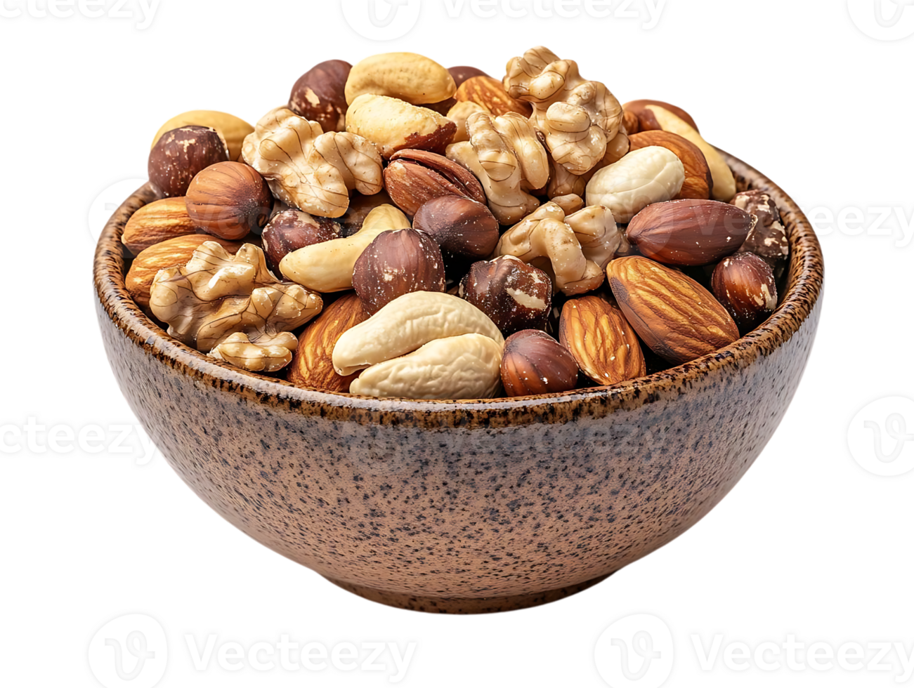 A Bowl of Mixed Nuts with a Transparent Background, a Healthy Snack Option, A Variety of Nuts, Delicious and Nutritious, High in Protein and Fiber, Perfect for a Trail Mix, An Excellent Source of Vitamins and Minerals, Ideal for a Healthy Diet, A Versatil png