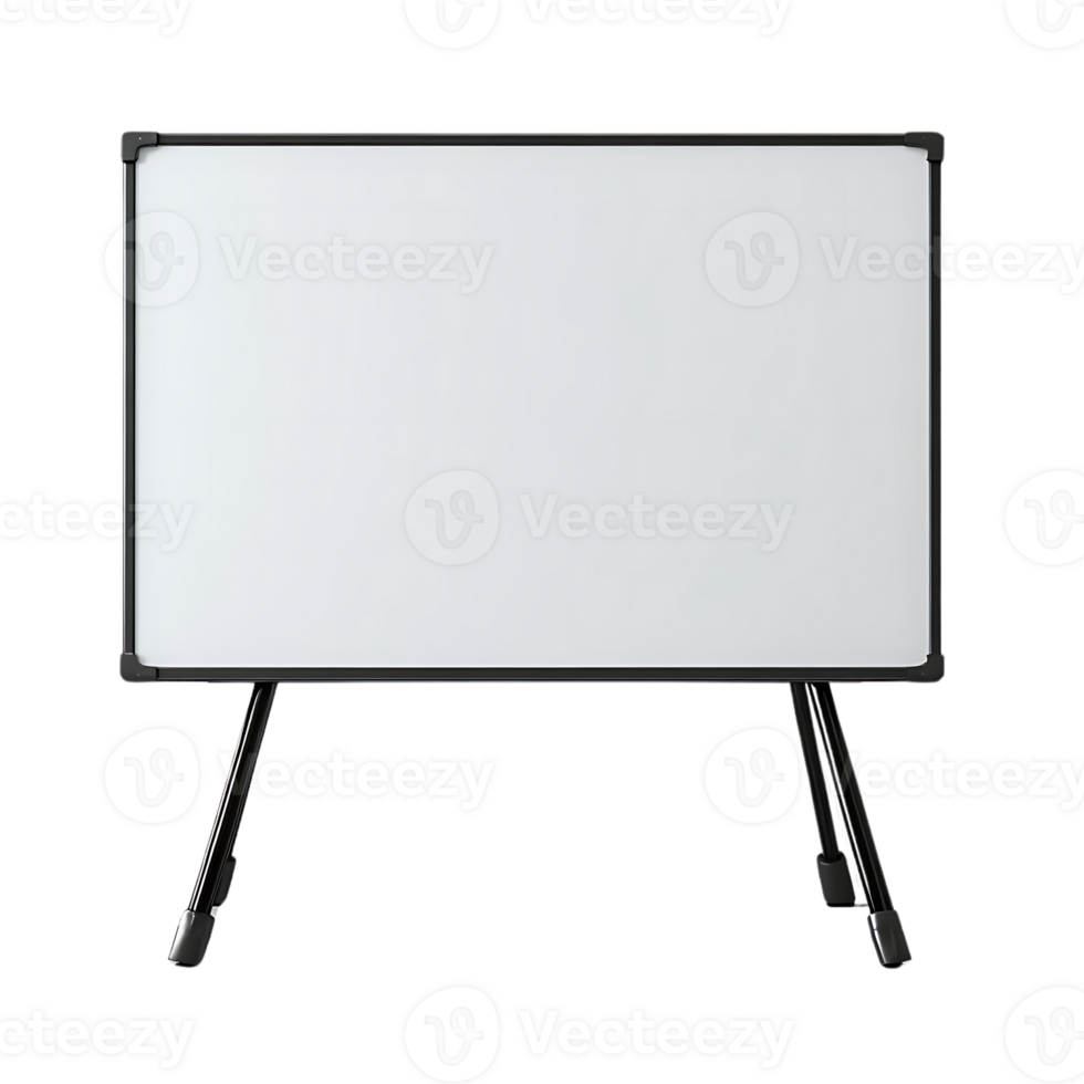 Whiteboard with Transparent Background, Ideal for Presentations and Meetings, Easy to Clean and Durable png