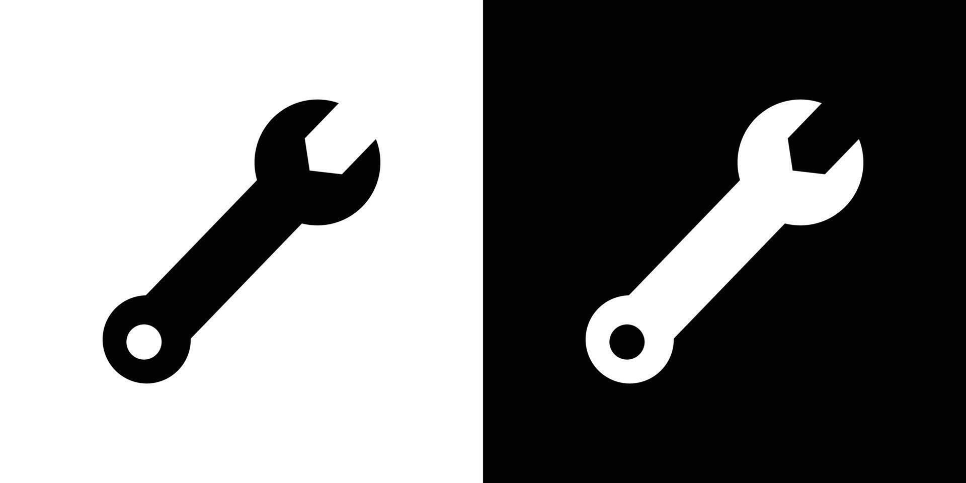 Wrench icon Flat fill set collection vector