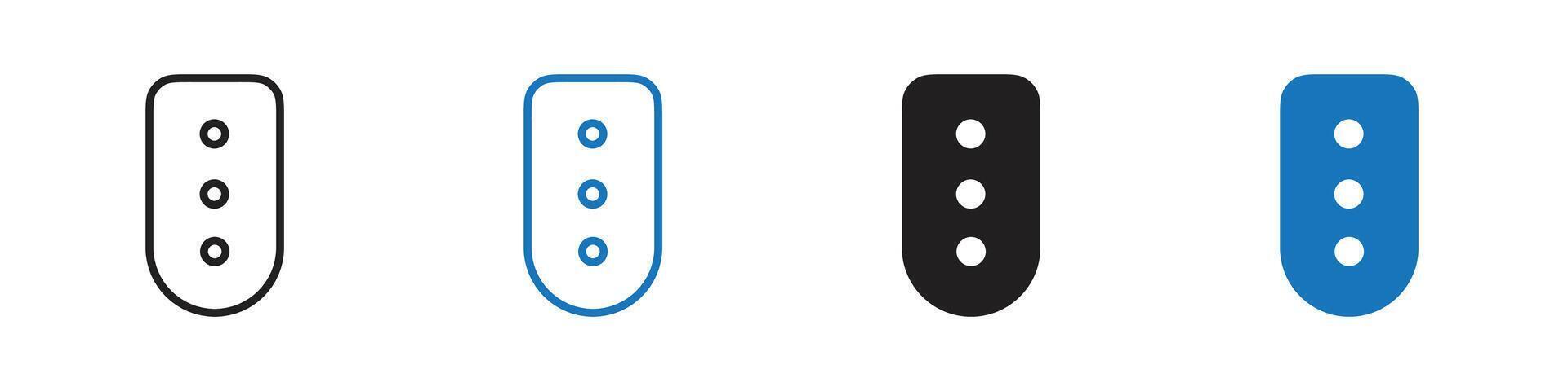 Traffic light icon vector