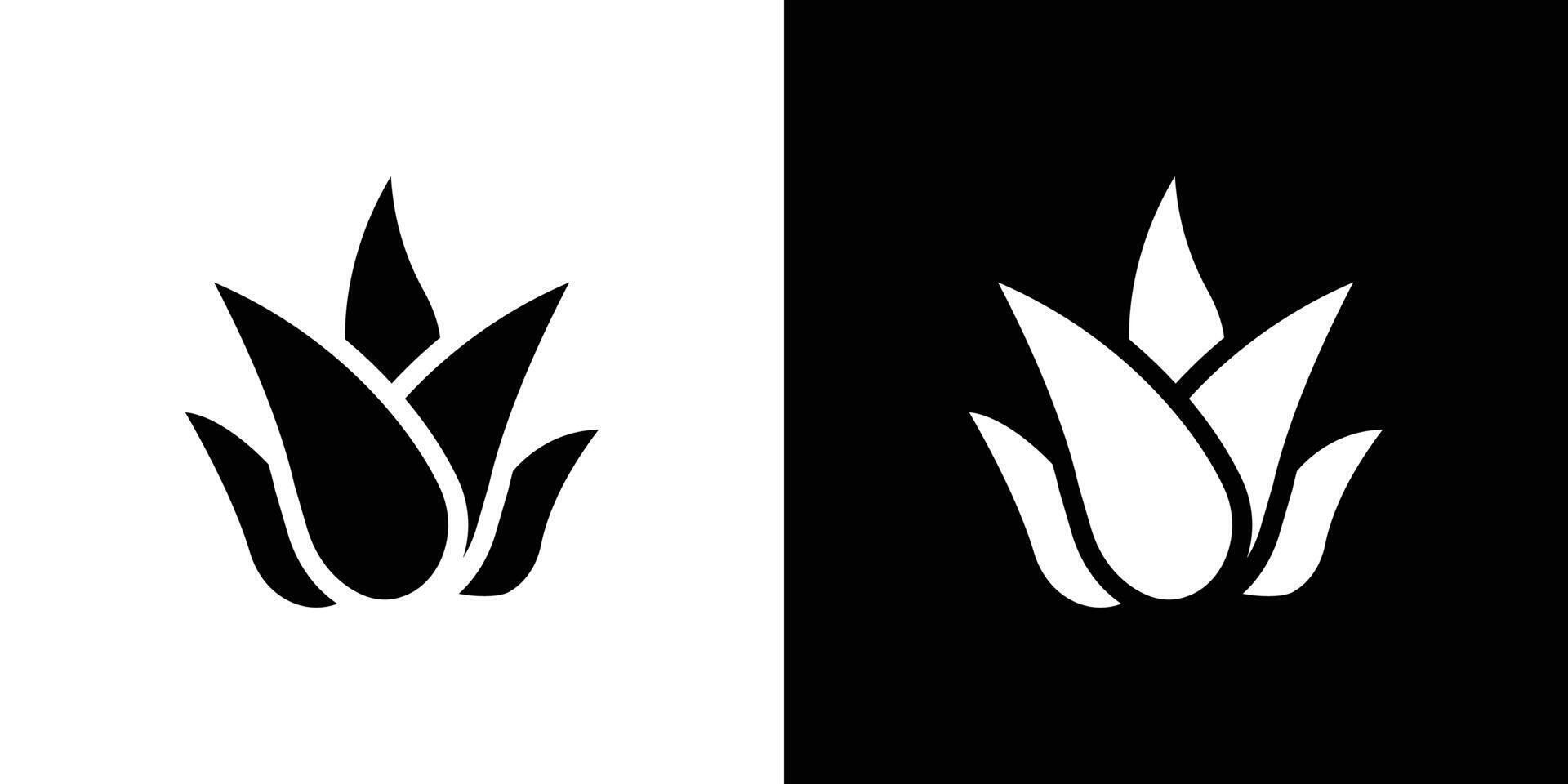 aloe vera icon Flat fill set collection vector