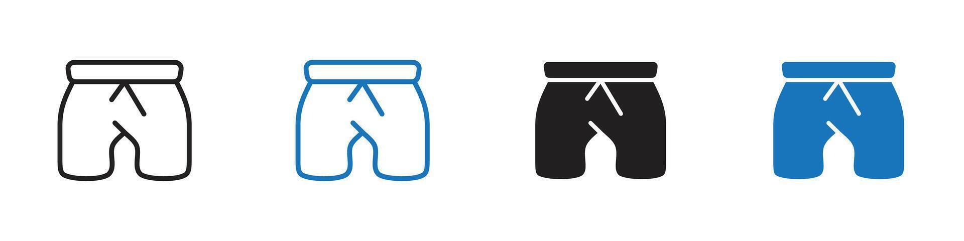 Boxer icon set outline vector