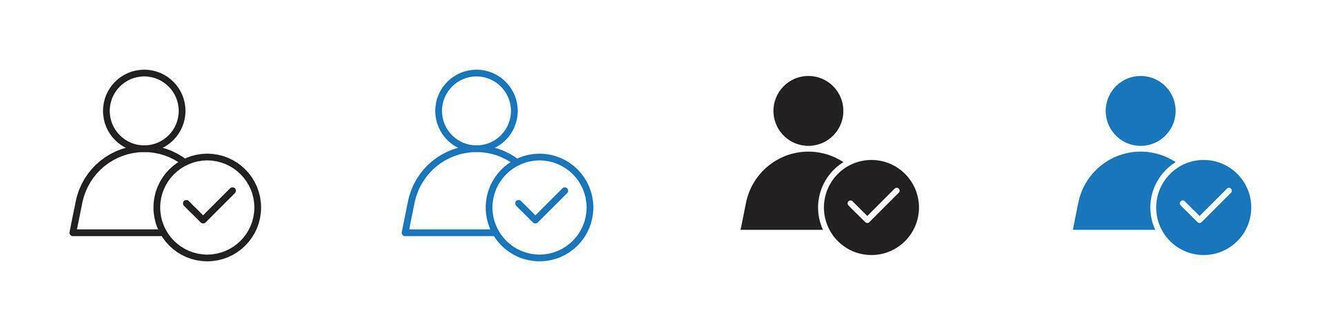 User check icon vector