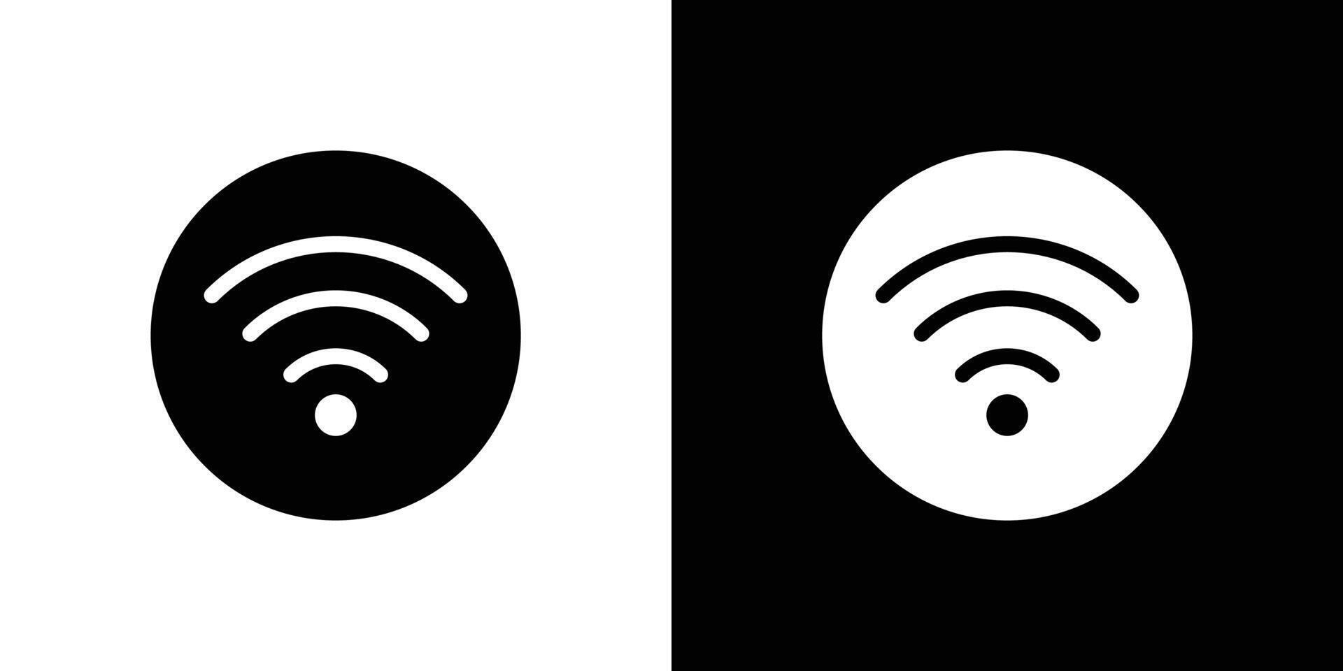 Wifi icon Flat fill set collection vector
