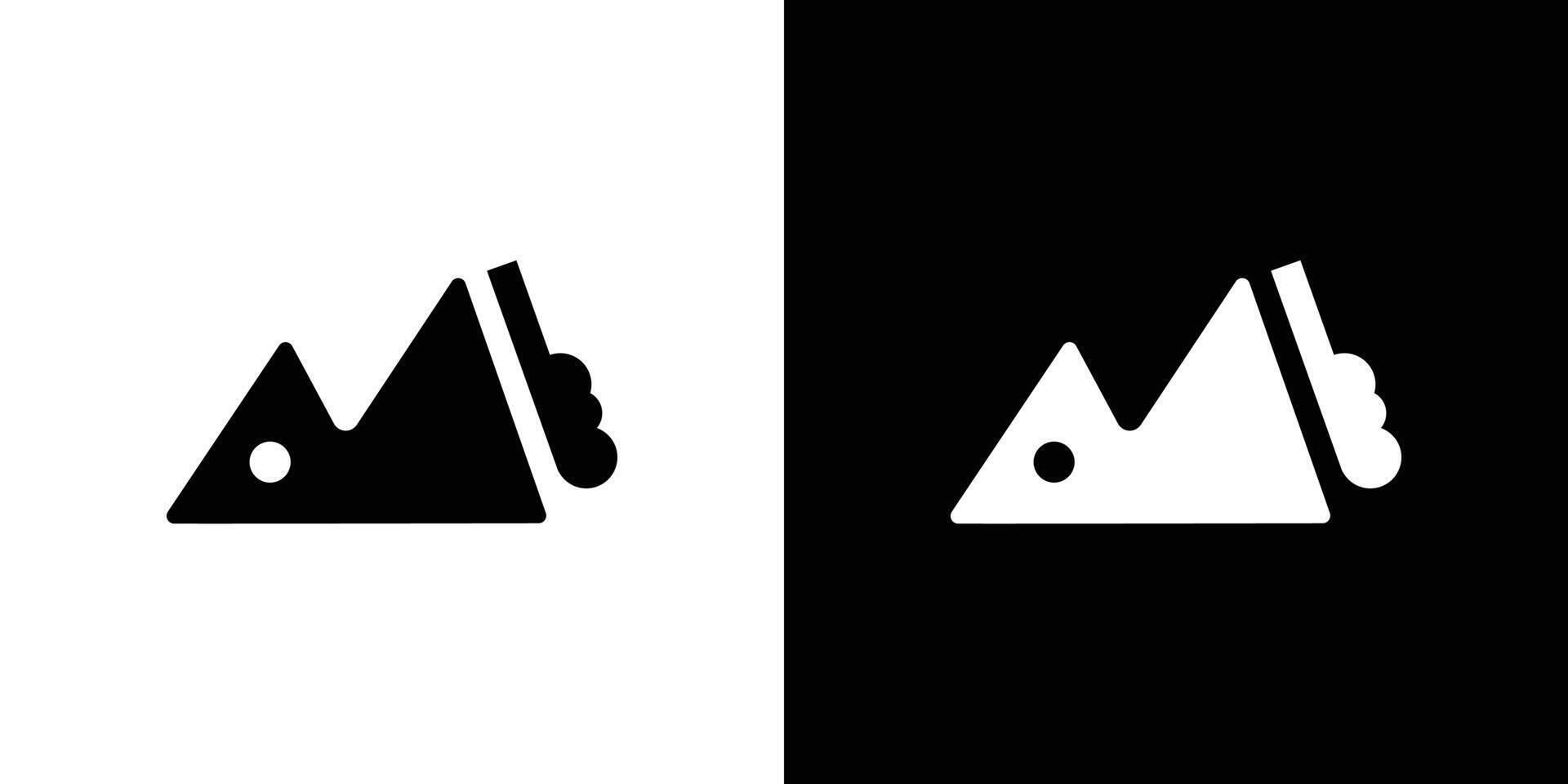 avalanche icon Flat fill set collection vector