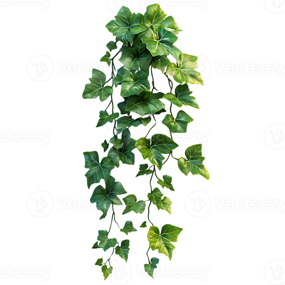 Green Ivy Vine Hanging with Transparent Background png