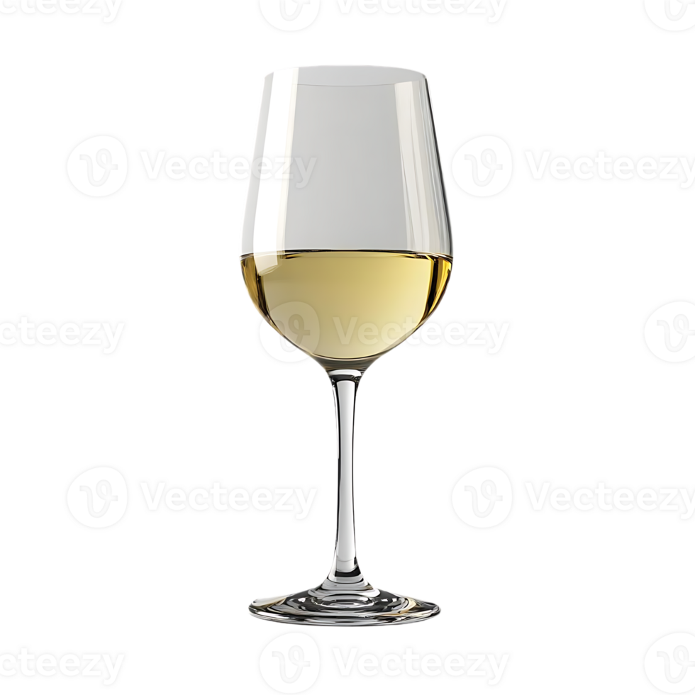 A Glass of White Wine with a Transparent Background png
