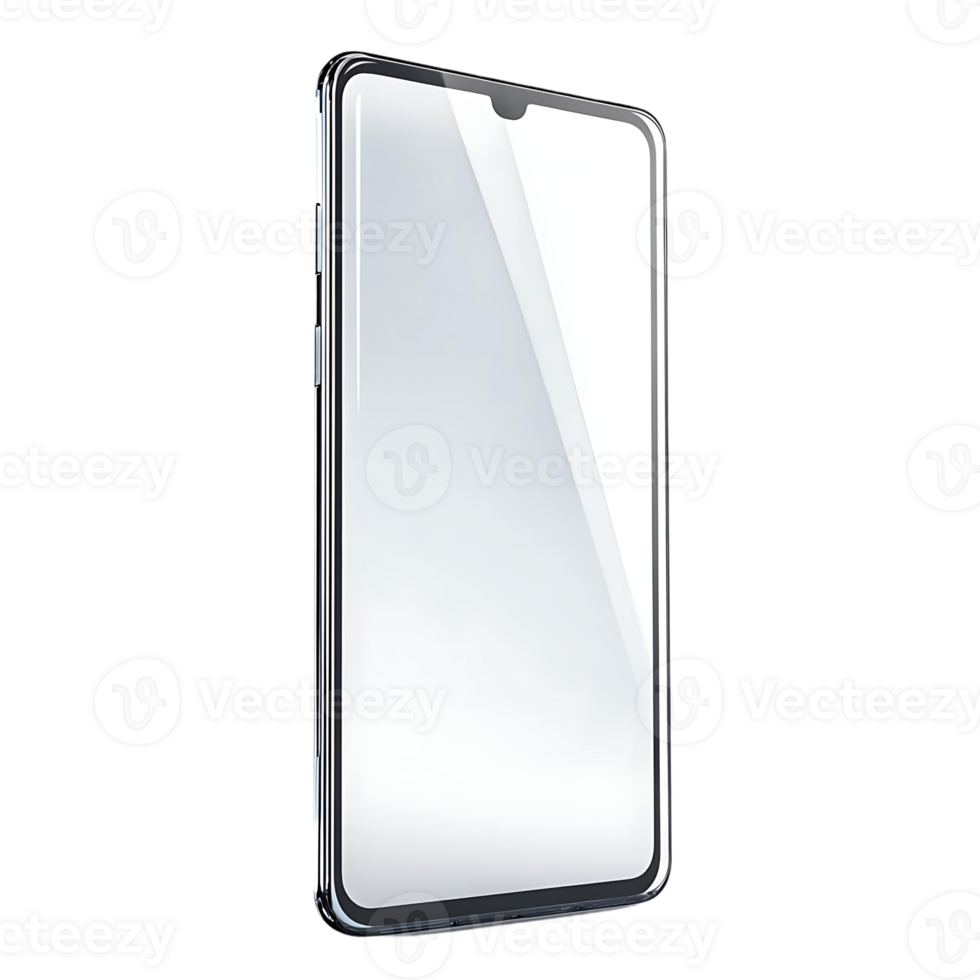 Modern Smartphone with a Transparent Background for Mockup Design and Mobile App Presentations png