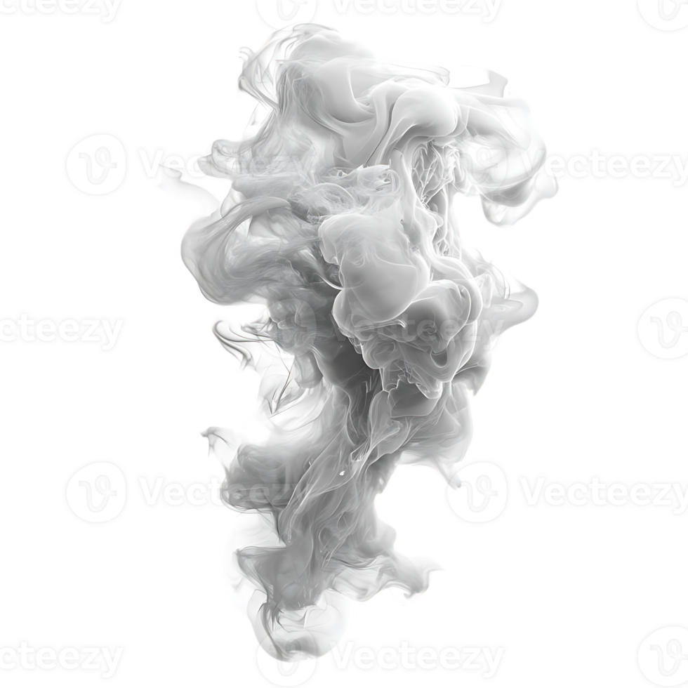 Abstract Smoke Swirling and Flowing on Transparent Background png