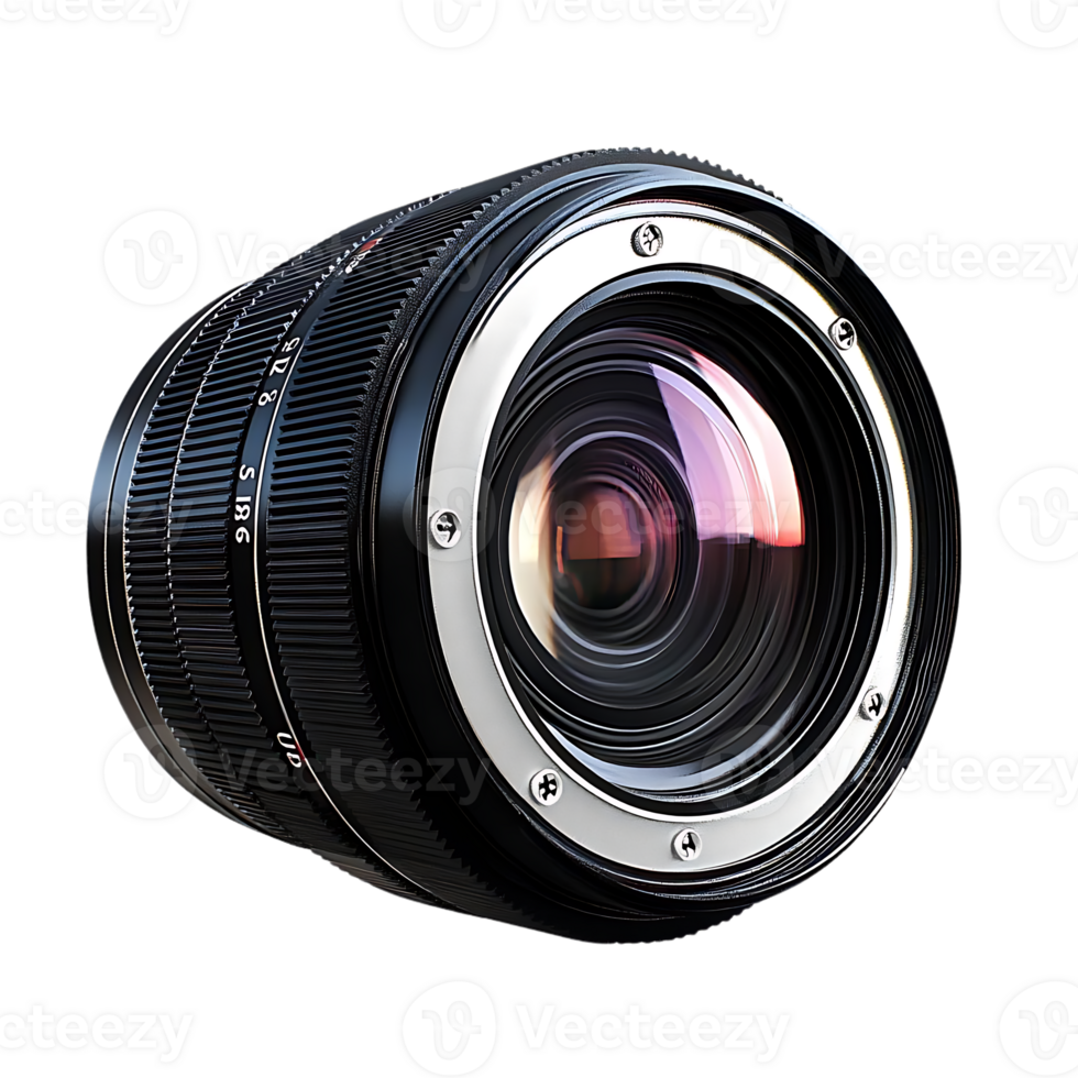 Camera Lens with a Transparent Background, Showing the Intricate Details of the Glass and Metal png