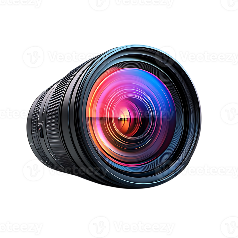 Capture the Perfect Shot with a Professional Camera Lens, Featuring a Transparent Background png