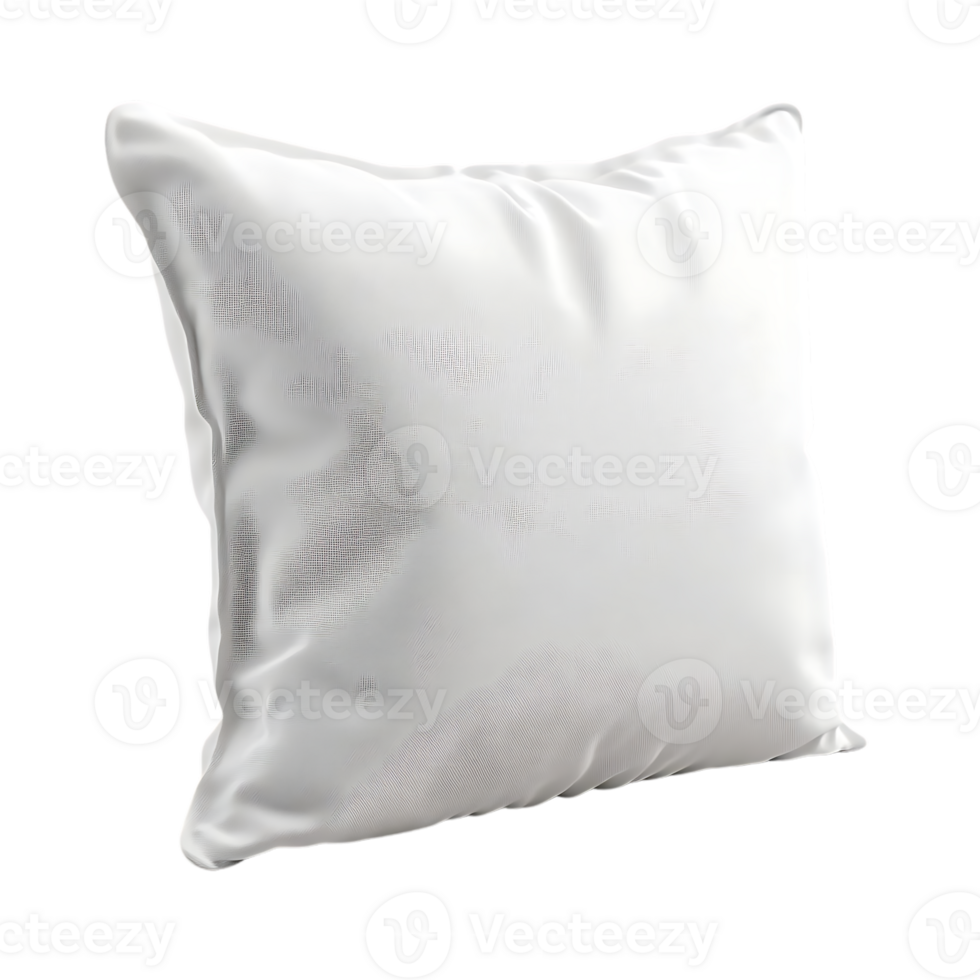 White Pillow with Transparent Background, Perfect for Mockups and Designs png