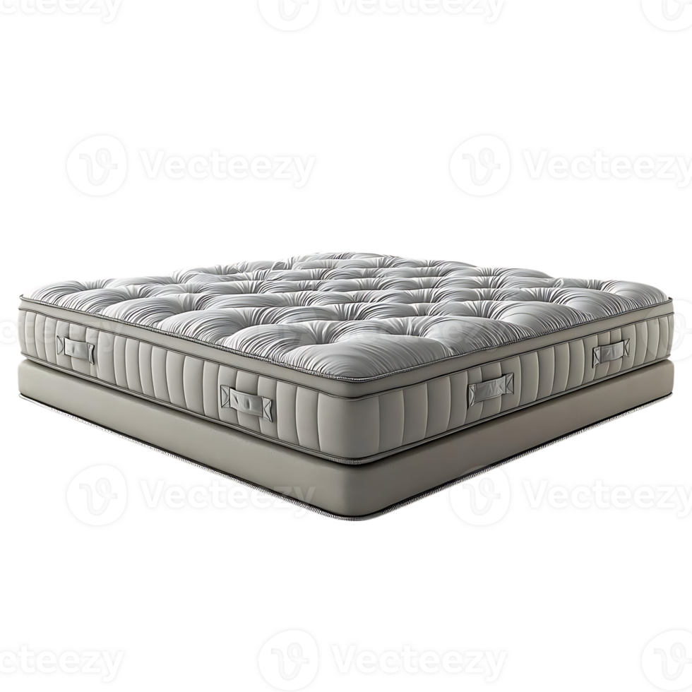 Luxurious Mattress with a Transparent Background, Providing Comfort and Support for a Restful Sleep png