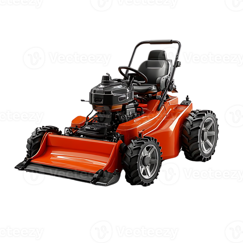 Powerful Riding Mower with a Transparent Background for Easy Yard Maintenance png