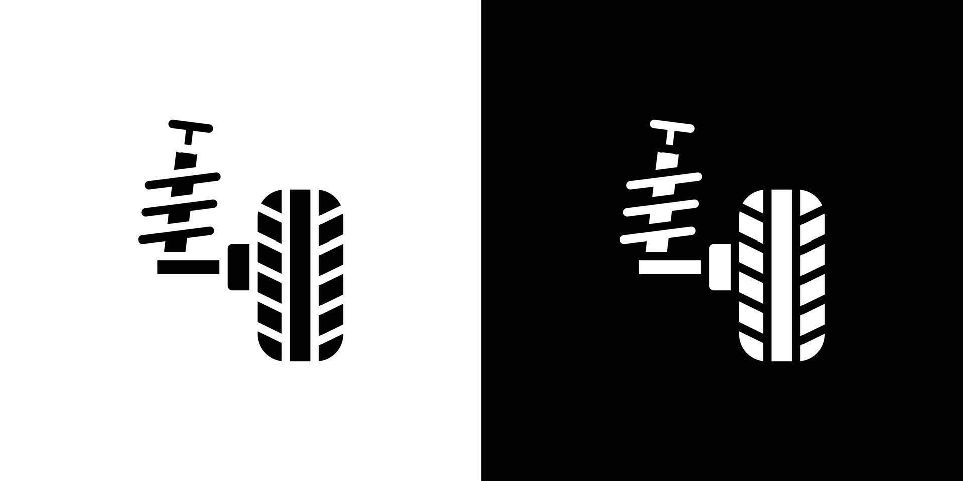 wheel alignment icon Flat fill set collection vector