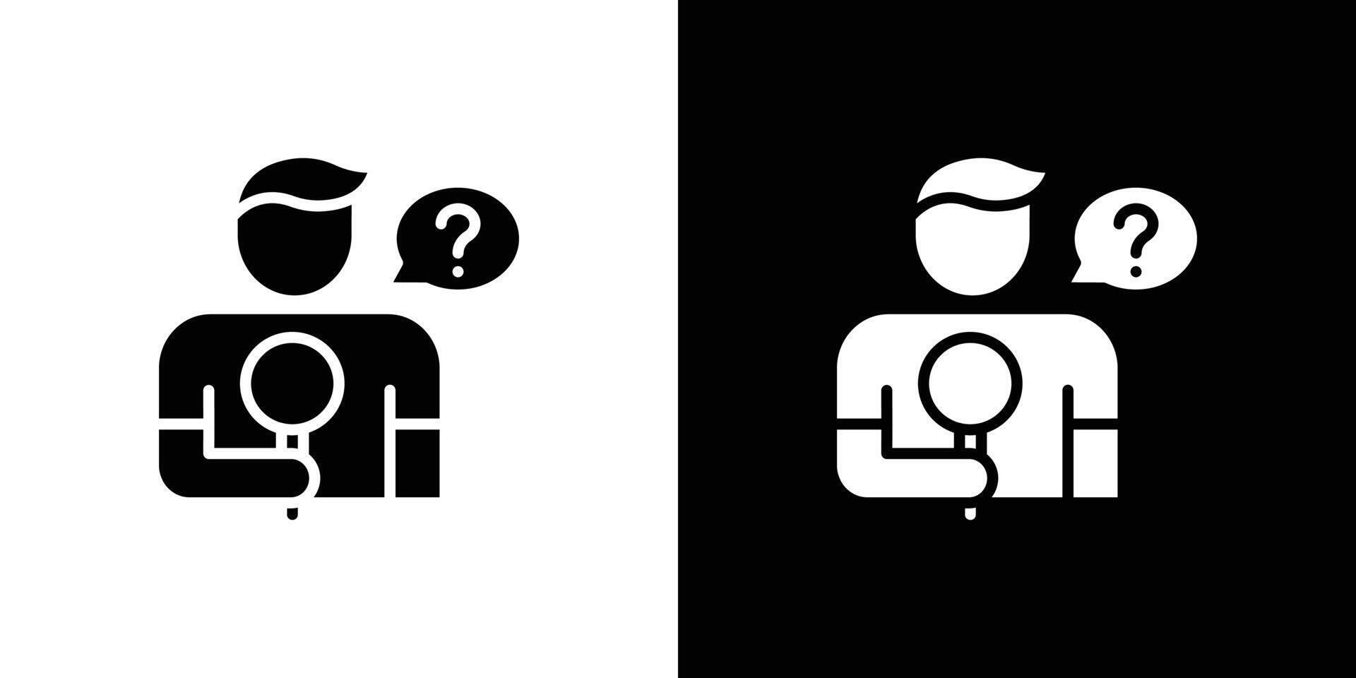 Curiosity icon Flat fill set collection vector