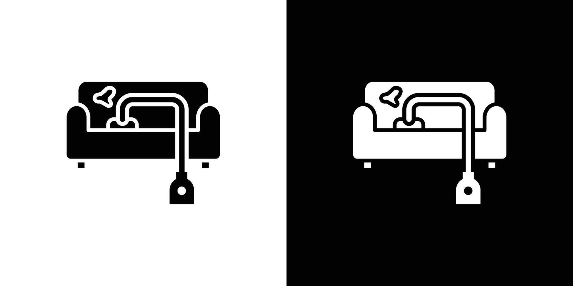 Furniture dry cleaning icon Flat fill set collection vector