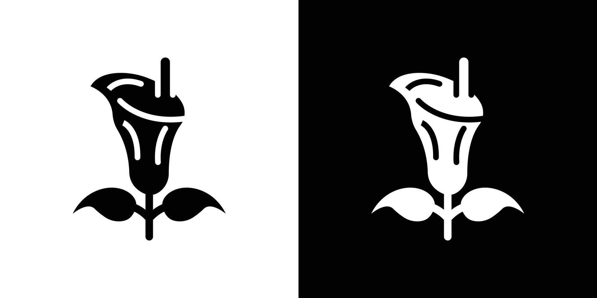 calla icon Flat fill set collection vector