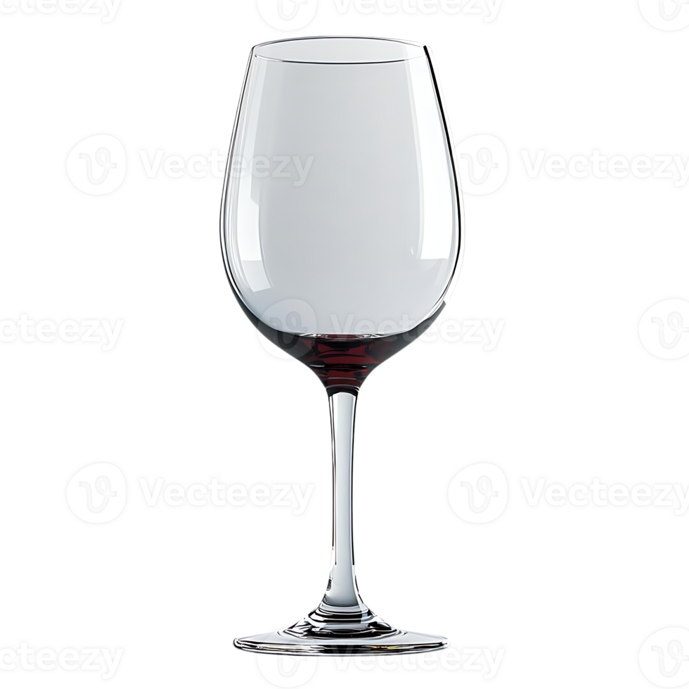 Clear Wine Glass with Transparent Background, Ideal for Mockups and Graphic Design Projects png