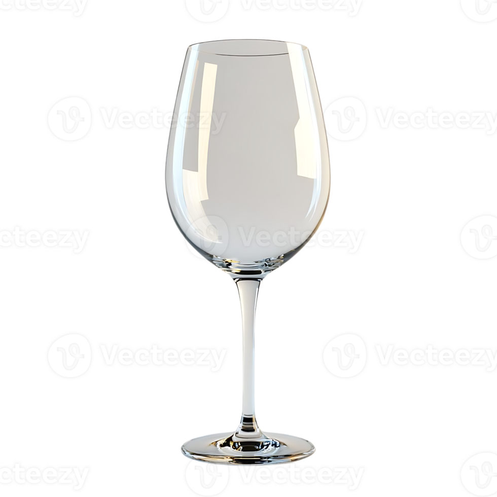 Transparent Wine Glass on a Black Background, Glassware for Wine Enjoyment, Clear Crystal Glassware for Red or White Wine png