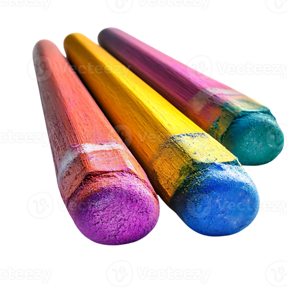Colorful Crayons with a Transparent Background png