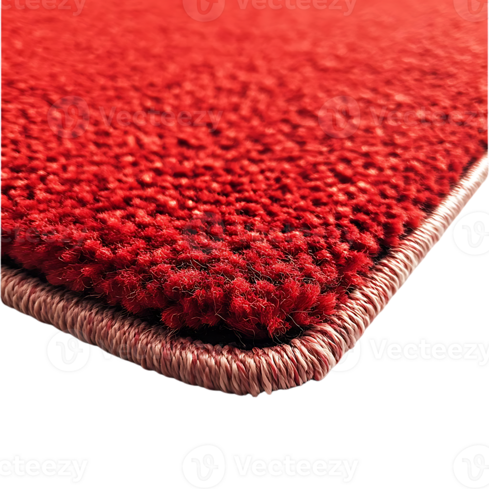 Red Carpet with a Transparent Background, Perfect for Mockups and Design Projects png