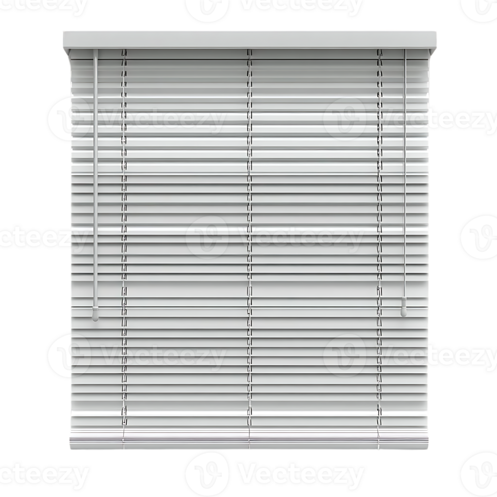 White Venetian Blinds with Transparent Background for Modern Home Decor png