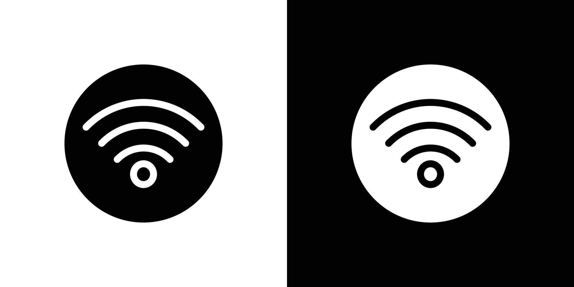 Wifi icon Flat fill set collection vector