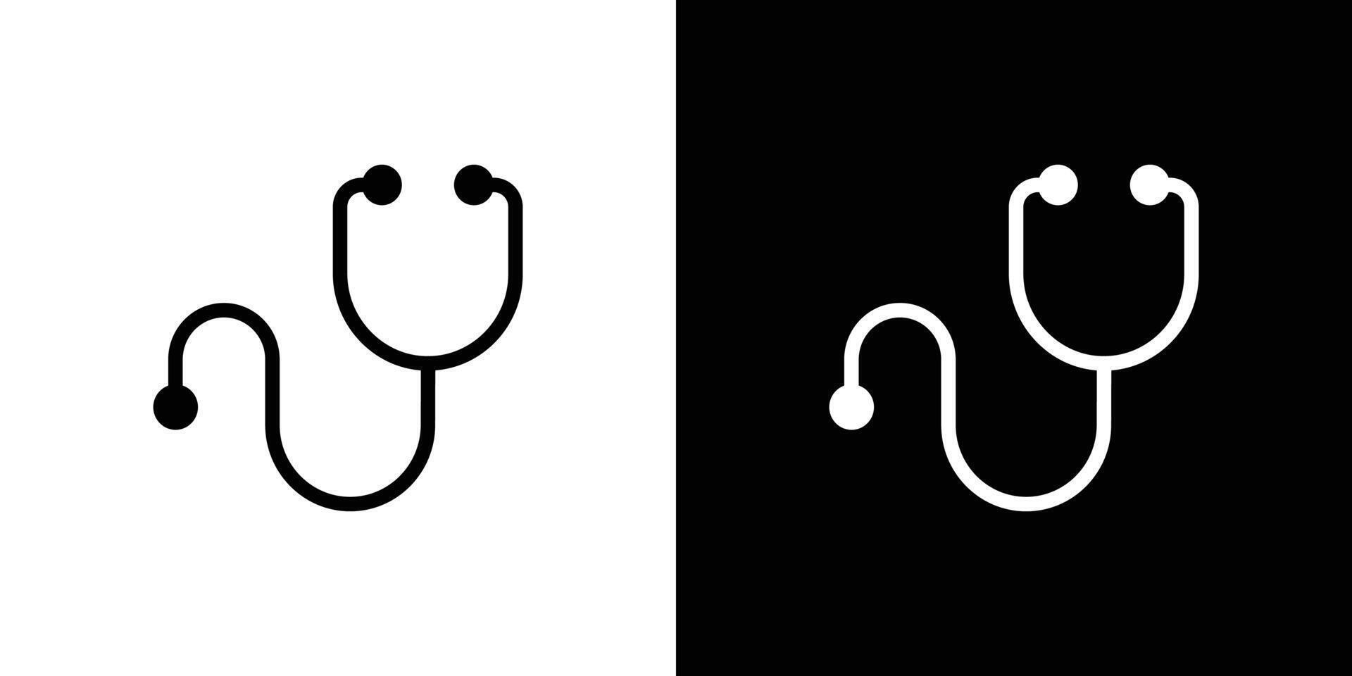 stethoscope icon Flat fill set collection vector