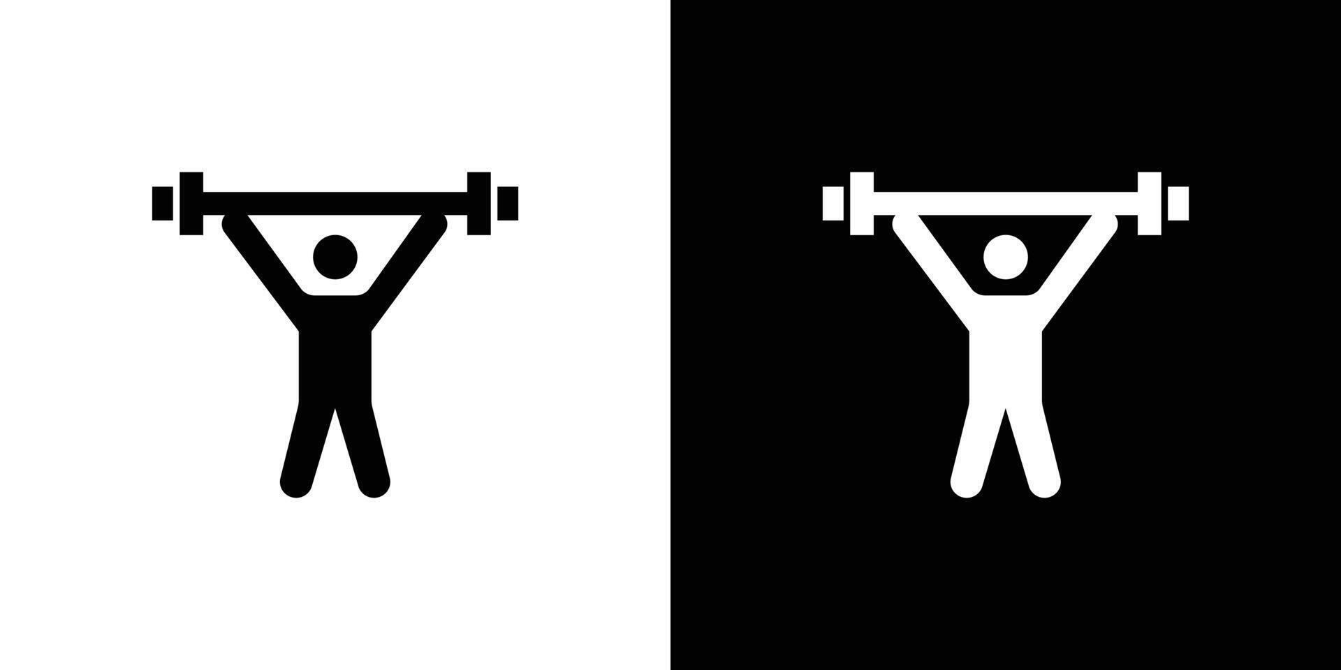 strength training icon Flat fill set collection vector