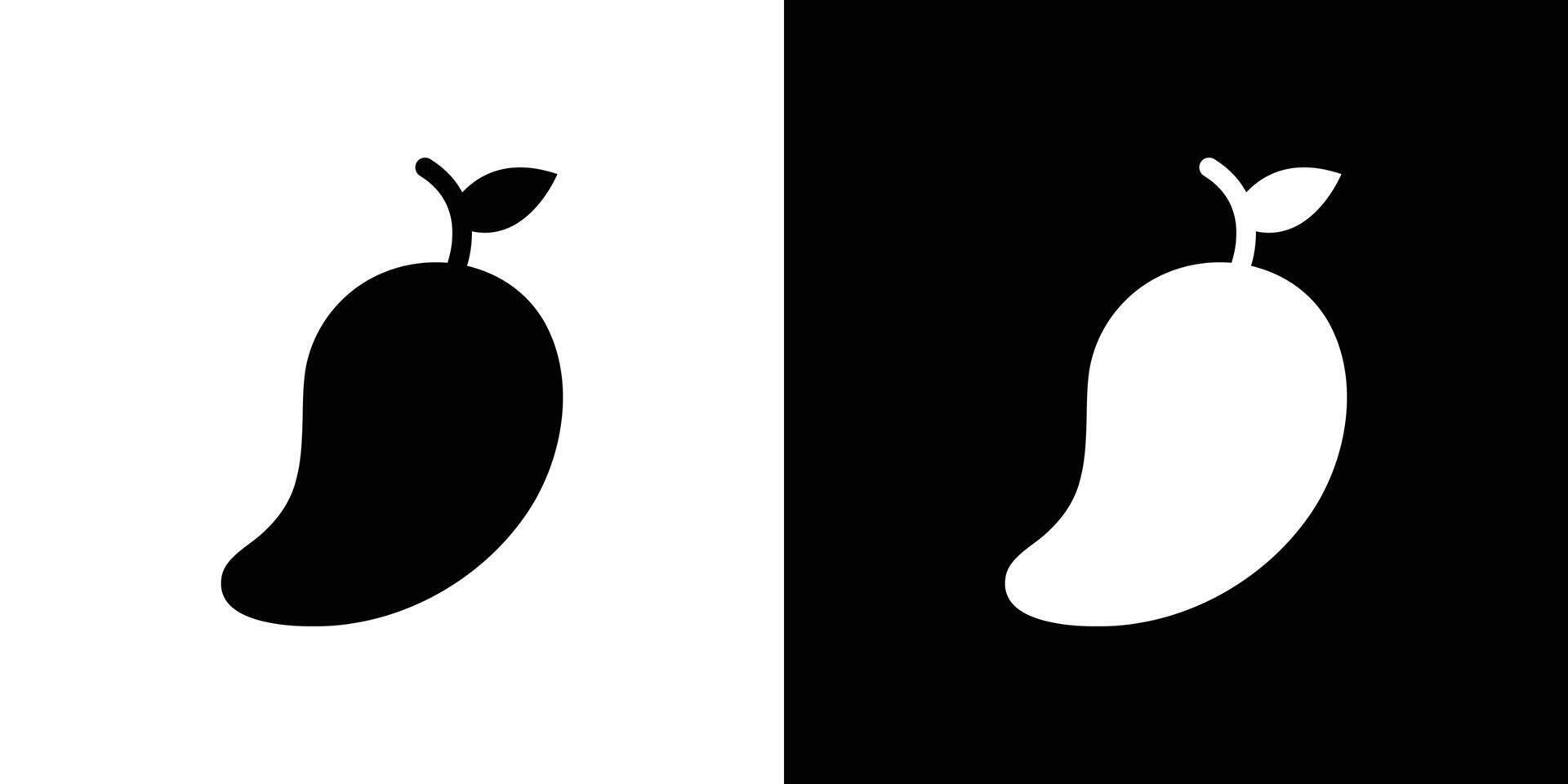 Mango icon Flat fill set collection vector