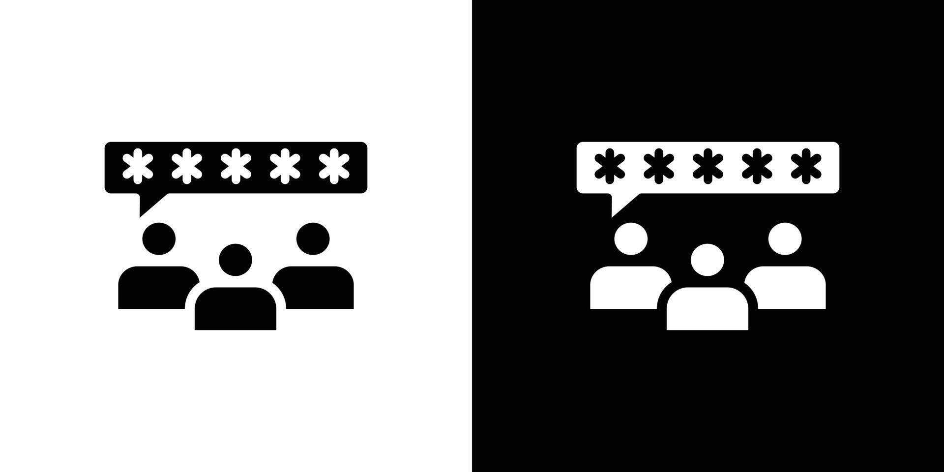 Feedback icon Flat fill set collection vector