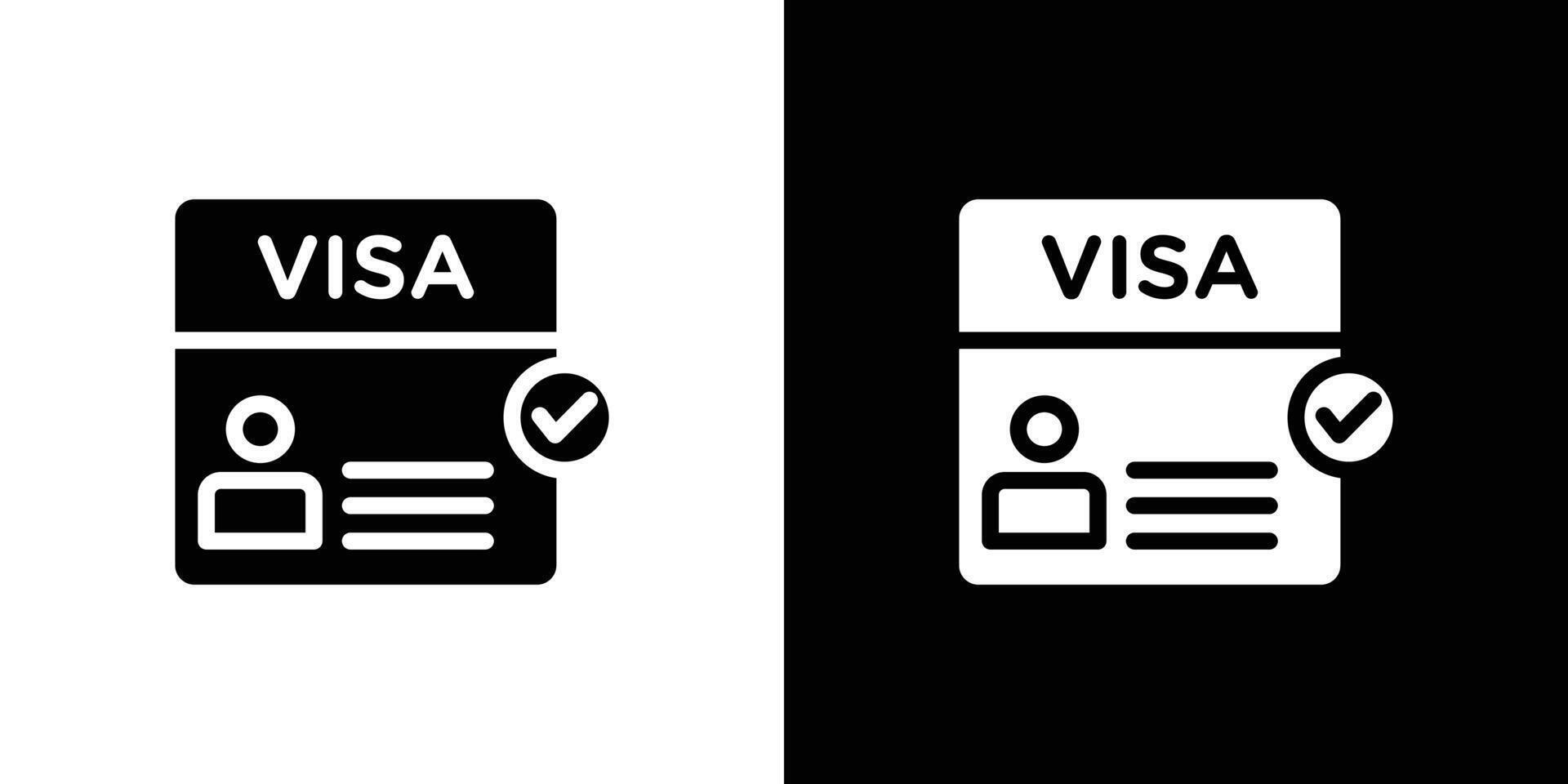 Start up visa icon Flat fill set collection vector