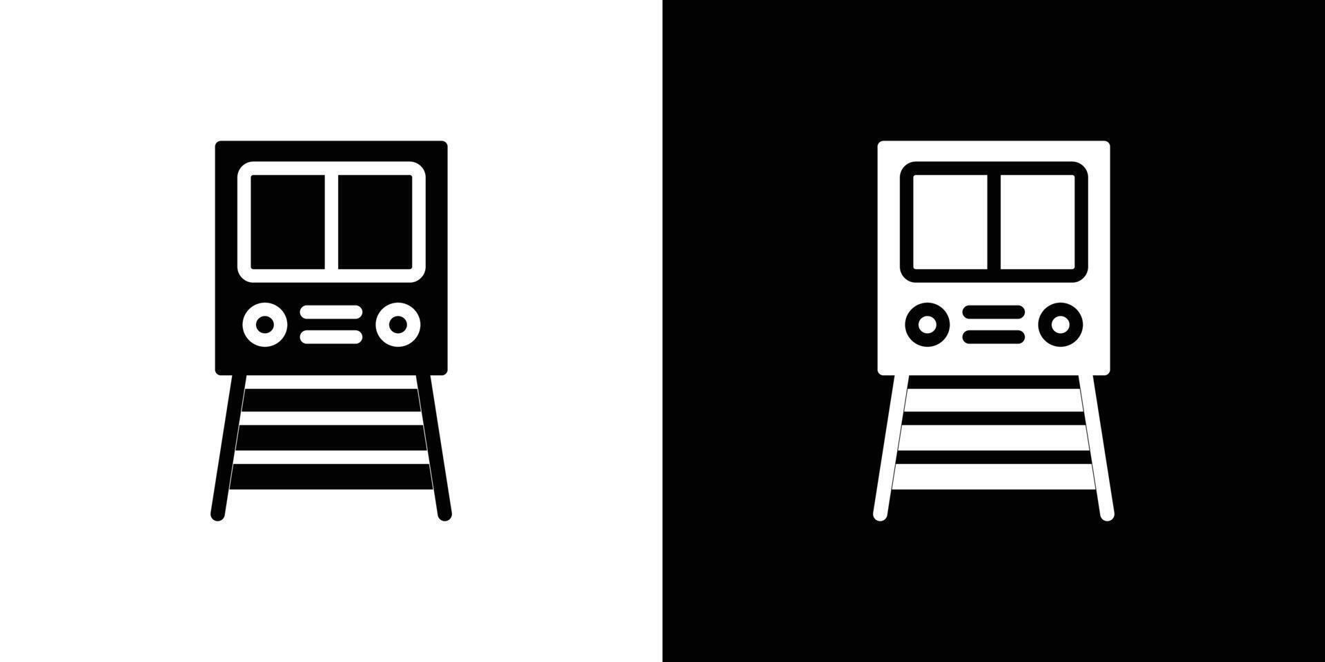 subway icon Flat fill set collection vector