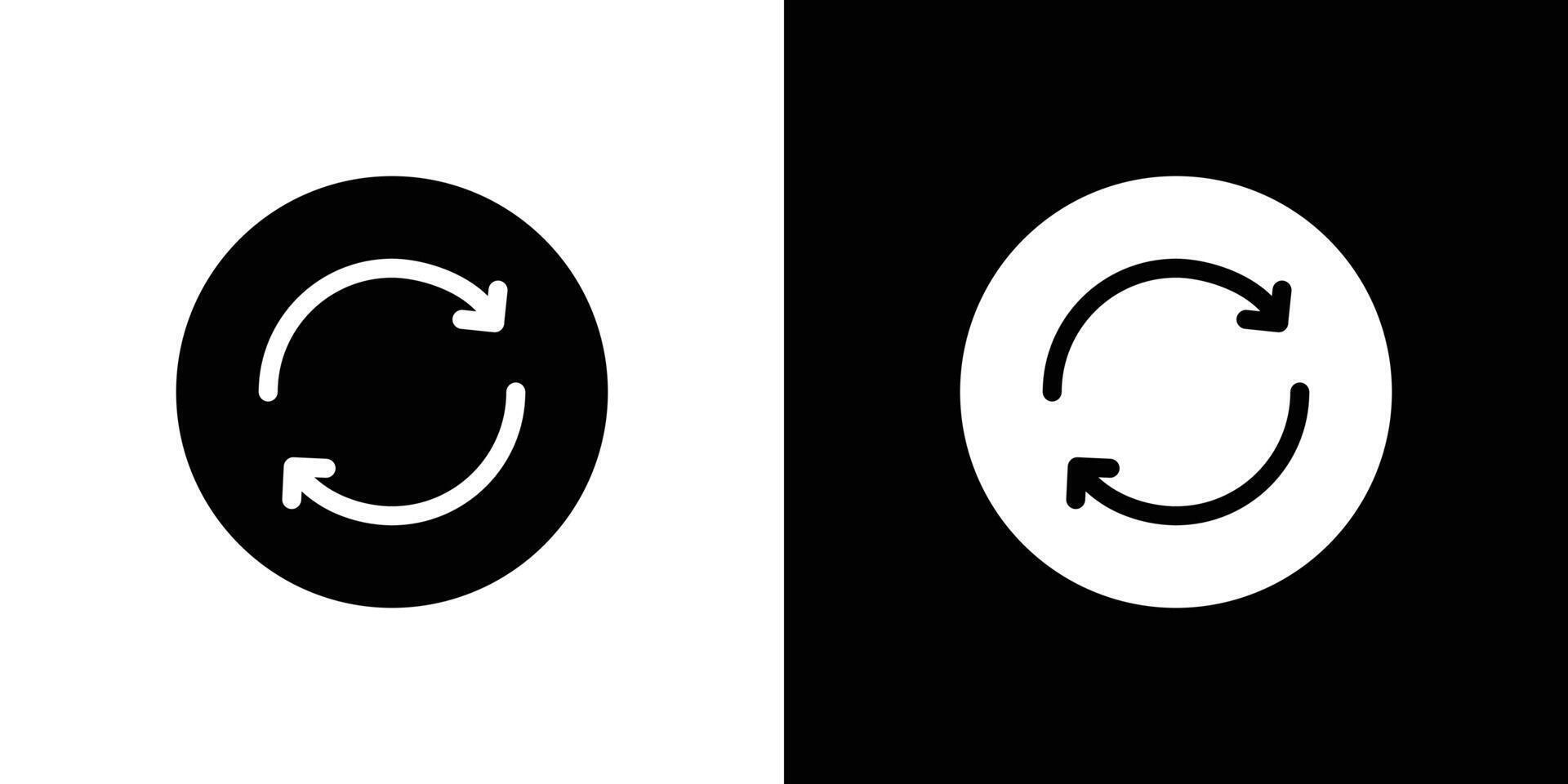 Synchronization icon Flat fill set collection vector