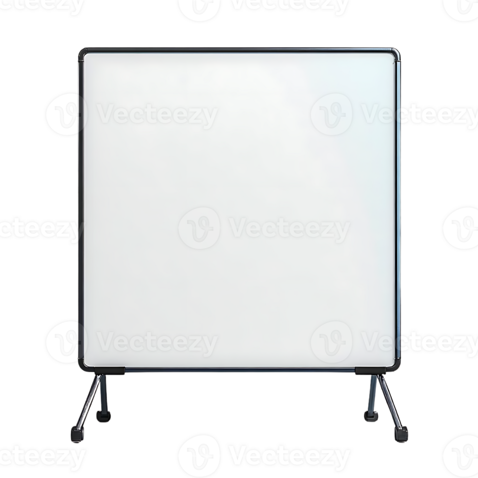 Portable Whiteboard with Transparent Background for Presentations and Meetings, Perfect for Offices and Classrooms png