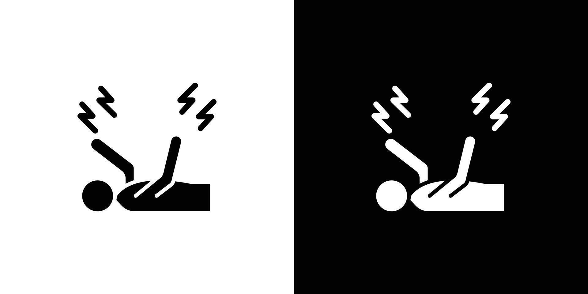 Epilepsy icon Flat fill set collection vector