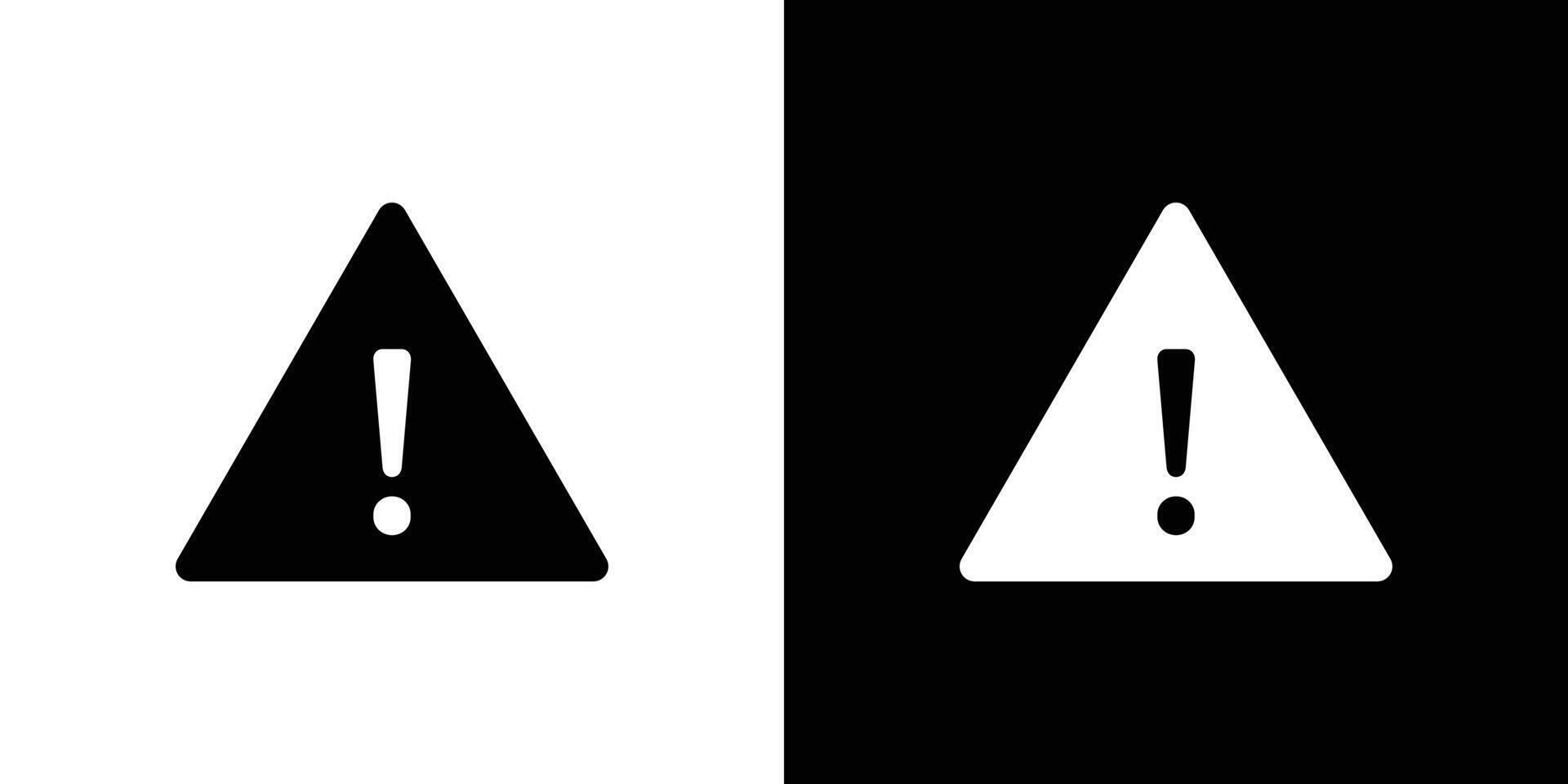 Exclamation danger icon Flat fill set collection vector