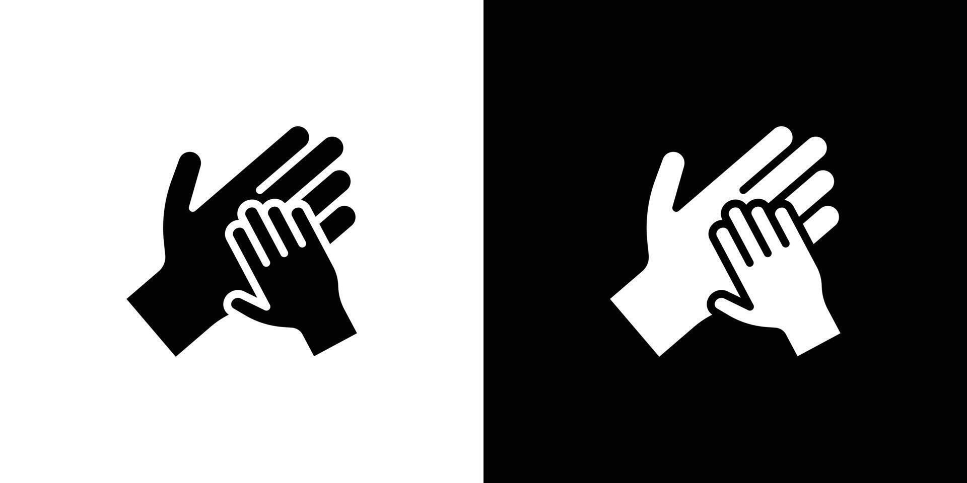 Charity for children icon Flat fill set collection vector