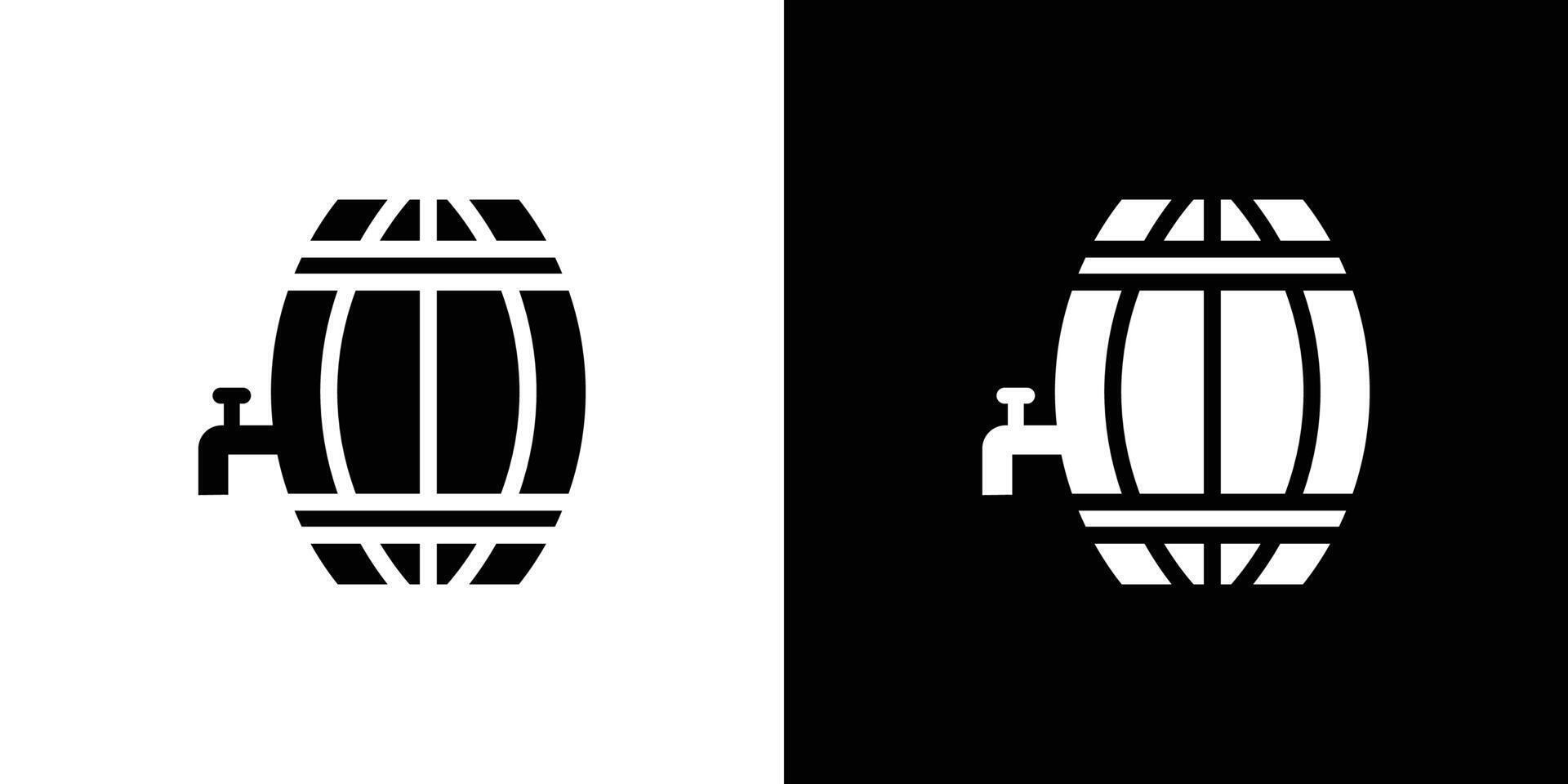 Barrel of beer icon Flat fill set collection vector
