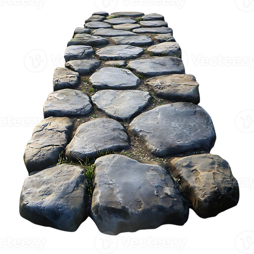 Cobblestone Path with Transparent Background, Stone Pathway with Grass, Ancient Road, Medieval Walkway, Rustic Stone Road, Stone Walkway with Transparent Background, Nature Path,  Stone Path Texture,  Stone Path Design, Cobblestone Texture,  Cobblestone D png