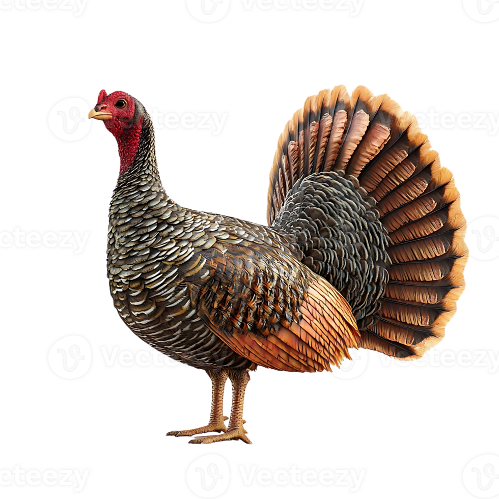 Turkey with Transparent Background, Isolated Turkey, Bird with Transparent Background, Brown Turkey, Thanksgiving Turkey, Wild Turkey, Turkey Illustration, Turkey Clipart, Turkey Image, Feathered Turkey,  Turkey with Tail Spread,  Turkey with Feathers, Tu png