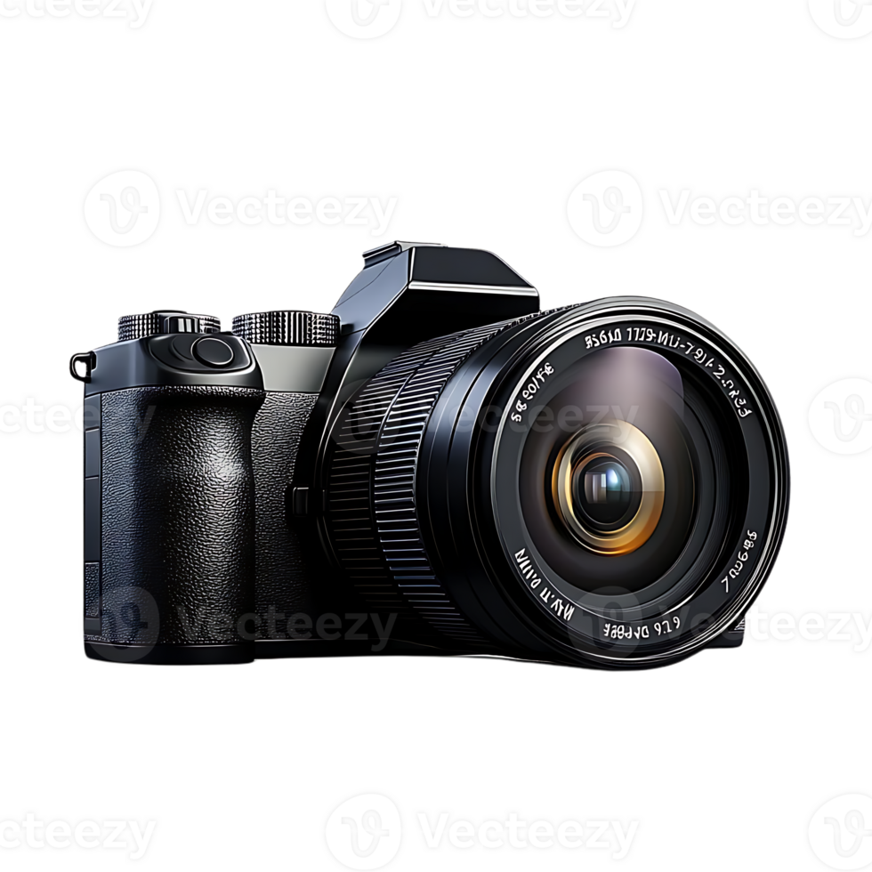Professional DSLR Camera with Transparent Background, Perfect for Photography and Videography png