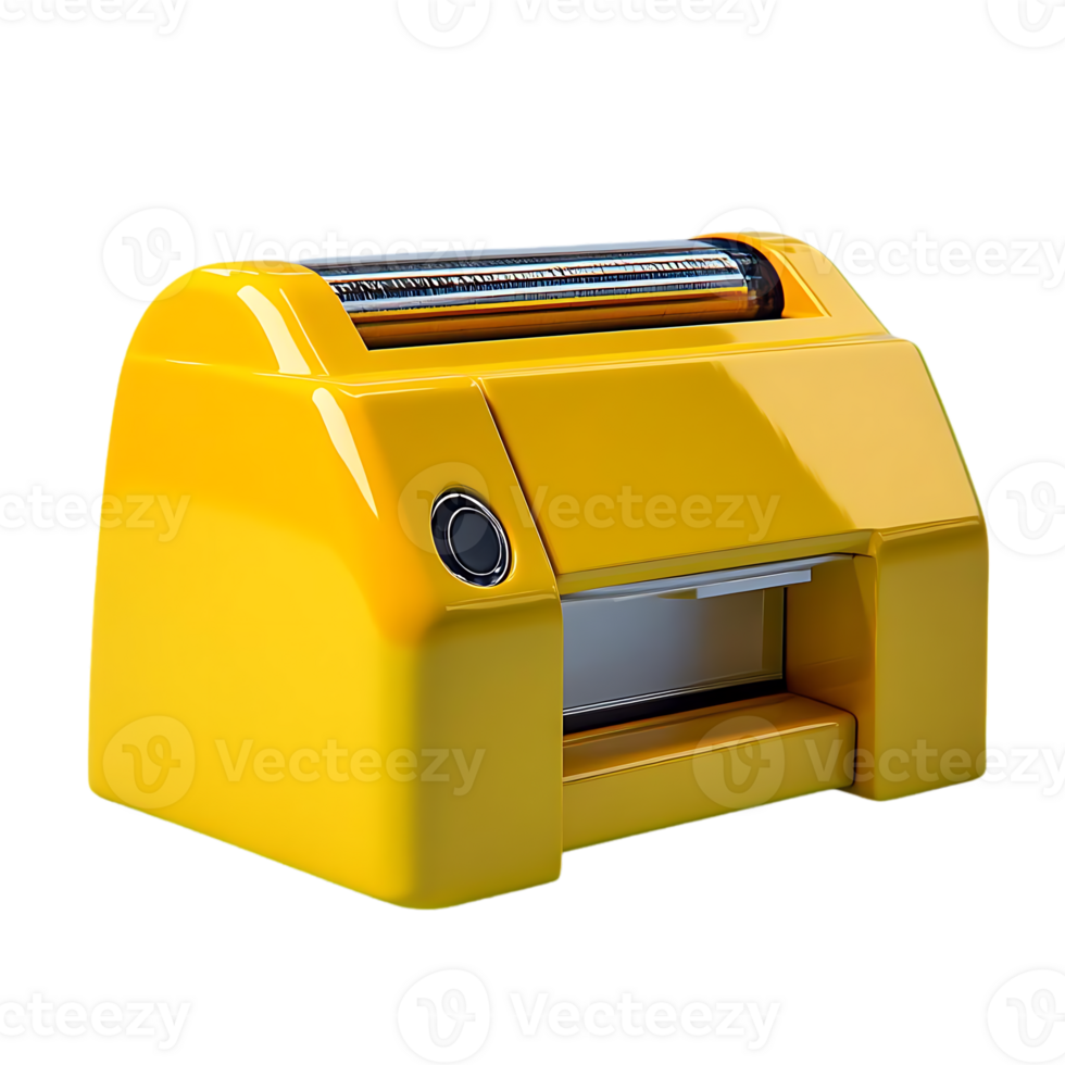 Yellow Label Printer with Transparent Background, Ideal for Professional Labeling, Printing Labels with a Transparent Background png