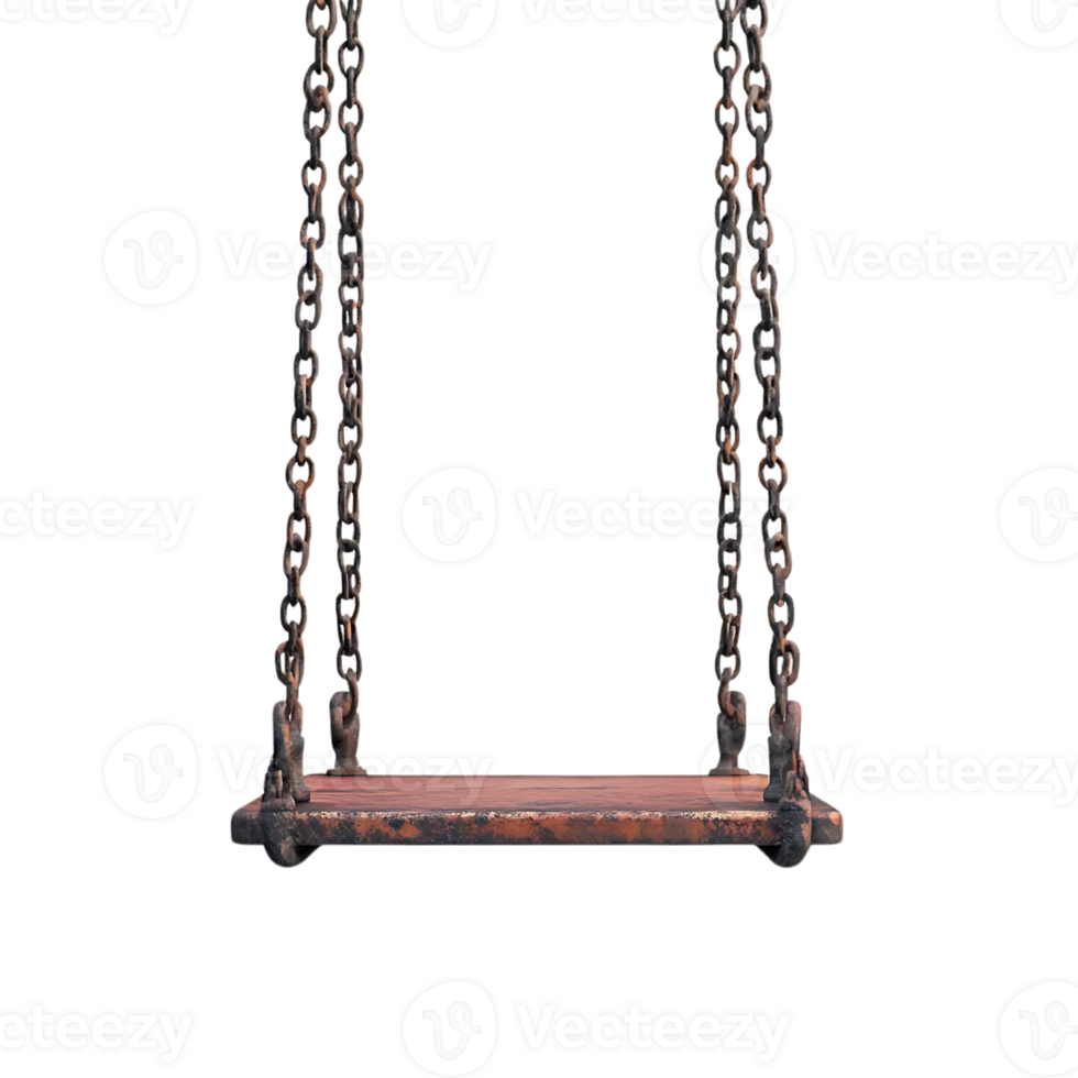 Rusty Swing Set with a Transparent Background - Perfect for Design Projects png