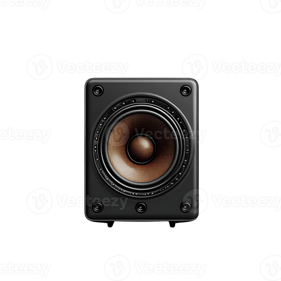 Black Speaker with Transparent Background,  A Detailed Look at the Powerful Audio Equipment, Enjoy Crisp, Clear Sound png
