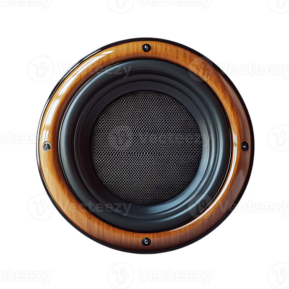 Wooden Speaker with Transparent Background, A Classic Audio Device with a Modern Touch png