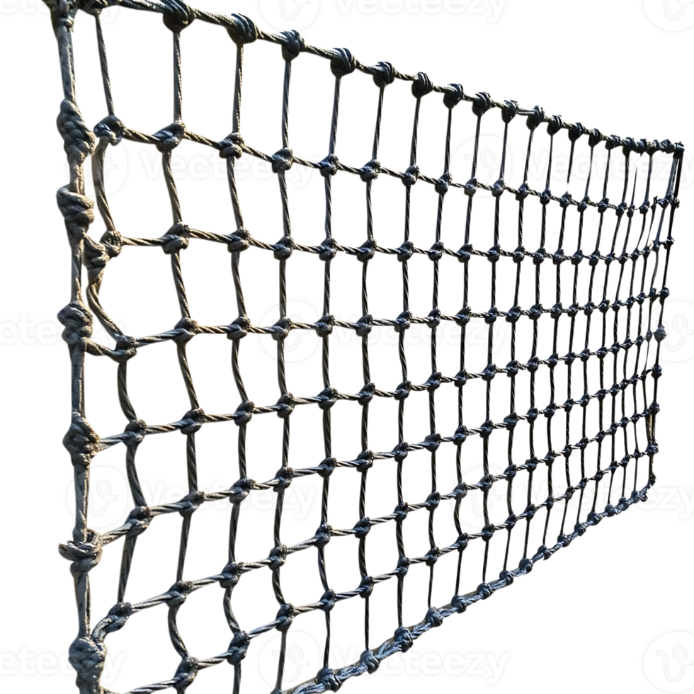 Black Rope Net with Transparent Background, Ideal for Playground Safety and Decoration png